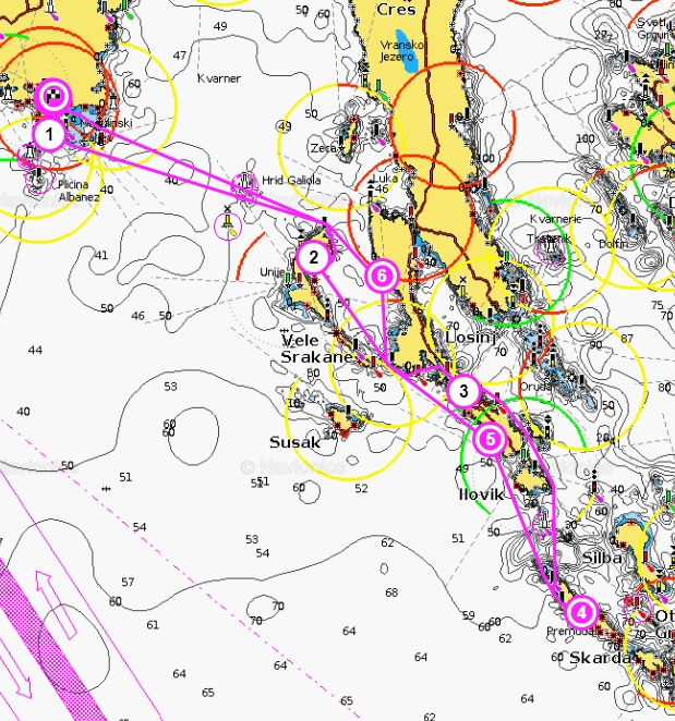 Local Skipper for Hire in Croatia - Routes Croatia Map